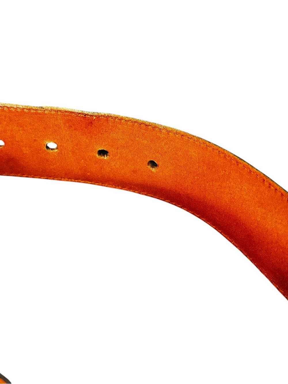 Women’s Hartnell Belt Imported Alligator Grain Calfskin with Rose buckle. - Picture 16 of 16